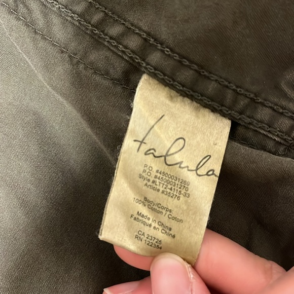 Aritzia Talula trooper army green jacket - Picture 2 of 4